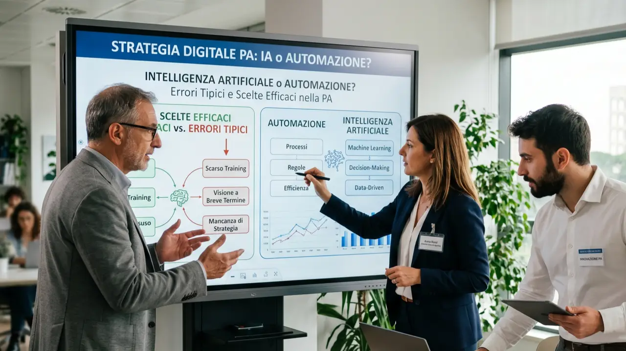 Intelligenza artificiale o automazione? Gli errori tipici della PA e le scelte più efficaci